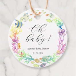 Unterhalb der Sea Ocean Baby Dusche Geschenkanhänger