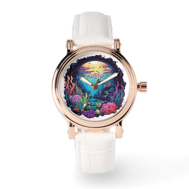Unterhalb des Meeres Armbanduhr (Vorderseite)