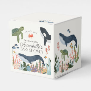 Unterhalb des Meeres-Babyduschfavoriten Geschenkschachtel
