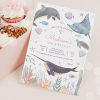 Unterhalb des Meeres Dolphin Narwhal Sea Leben Geb