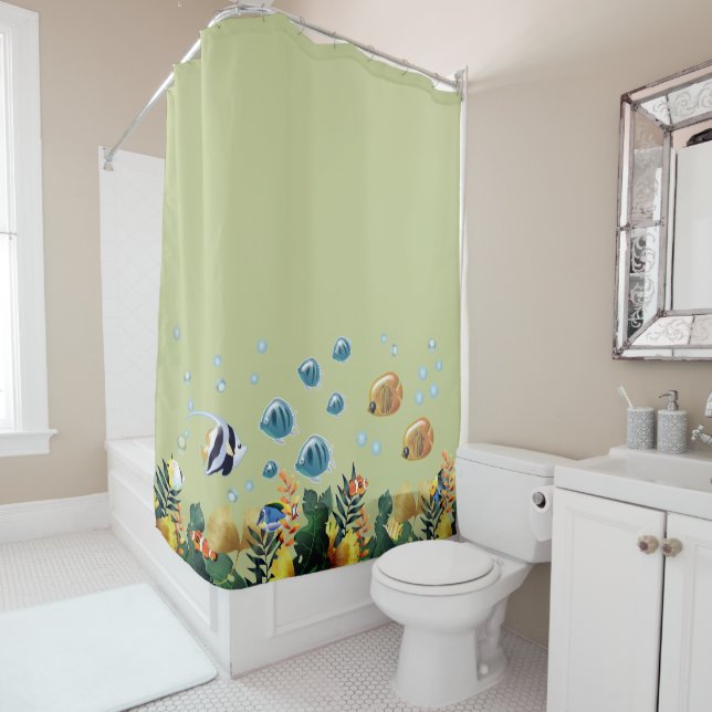 Unterhalb des Meeres Duschvorhang (Beispiel)