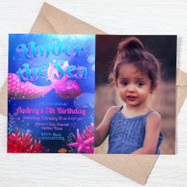 Unterhalb des Meeres mit Foto Landschaft Einladung