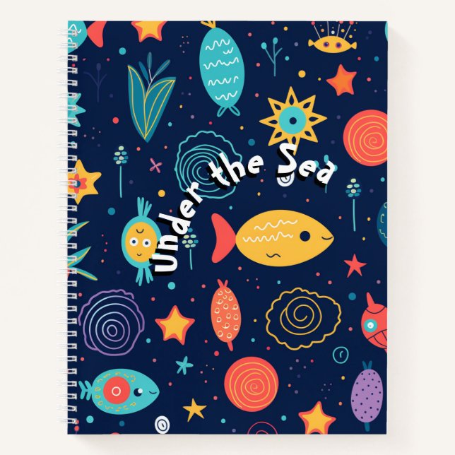 Unterhalb des Meeres Notizbuch (Vorderseite)