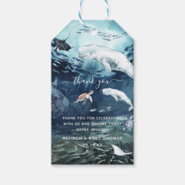 Unterhalb des Meeres | Ocean Baby Show Vielen Dank Geschenkanhänger