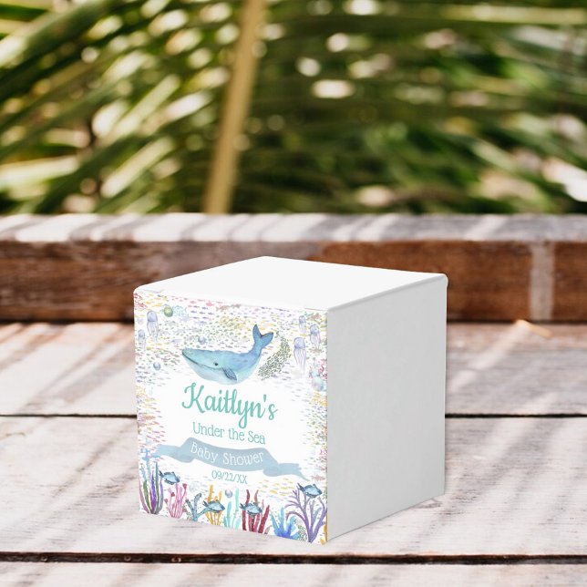 Unterhalb des Meeres | Ocean Themed Baby Dusche Geschenkschachtel (Von Creator hochgeladen)