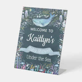 Unterhalb des Meeres | Ocean Themed Baby Dusche Wi Sockelschild