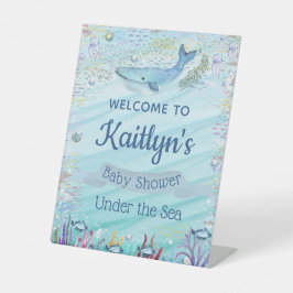 Unterhalb des Meeres | Ocean Themed Baby Dusche Wi Sockelschild