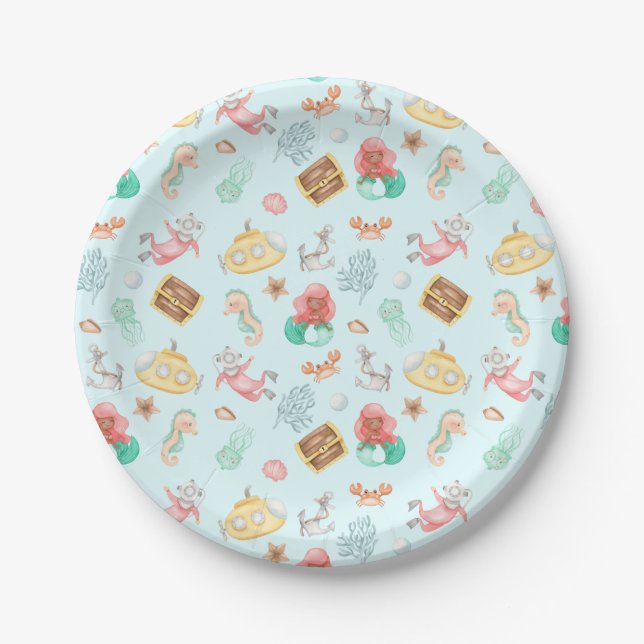 Unterhalb des Meeres Pappteller (Vorderseite)