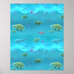 Unterhalb des Meeres Poster