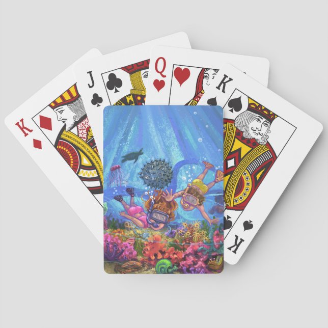 Unterhalb des Meeres Spielkarten (Rückseite)