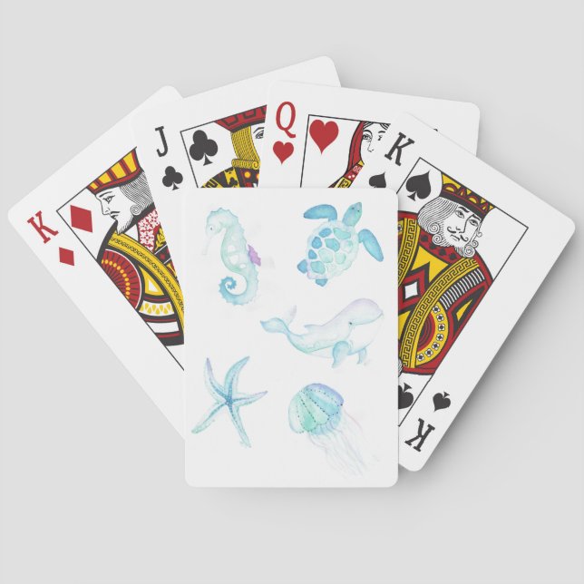 Unterhalb des Meeres Spielkarten (Rückseite)