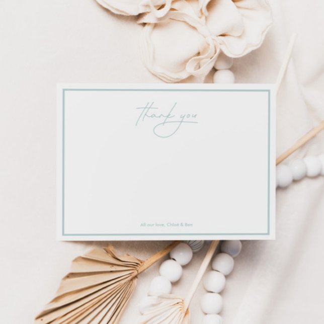 Unterhalb des Meeres Wasserfarben Wasserfläche Dankeskarte (Von Creator hochgeladen)