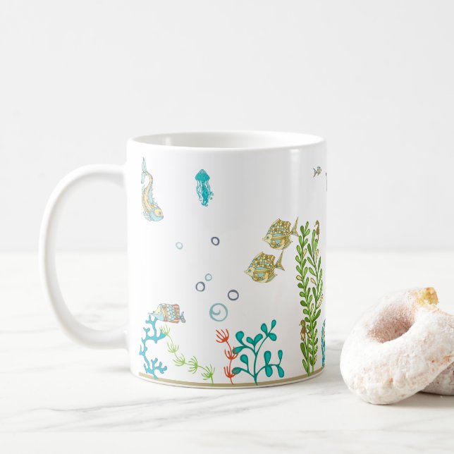 Unterhalb des Meeresbioms Kaffeetasse (Mit Donut)