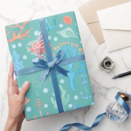 Unterhalb des Meereswassers Geschenkpapier