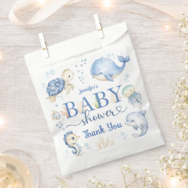 Unterhalb des Sea Baby Shower Blue Ocean Geschenktütchen