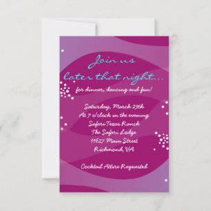 Unterhalb des Seepferds Bat Bar Mitzvah Party Card Einladung