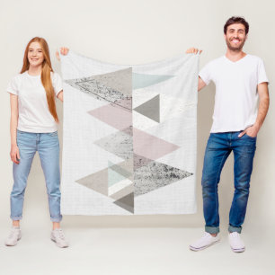 Unterhalten Sie   geometrisches modernes II Fleecedecke