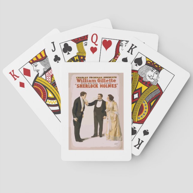 Unterhaltungsposter der Vergangenheit Spielkarten (Rückseite)