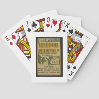 Unterhaltungsposter der Vergangenheit Spielkarten