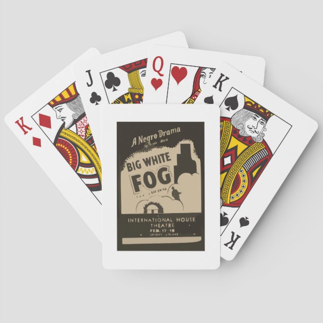 Unterhaltungsposter der Vergangenheit Spielkarten (Rückseite)