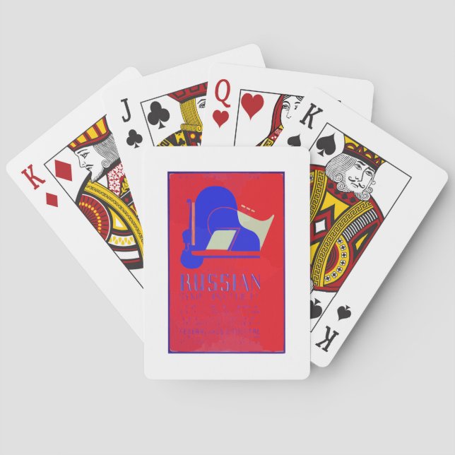 Unterhaltungsposter der Vergangenheit Spielkarten (Rückseite)
