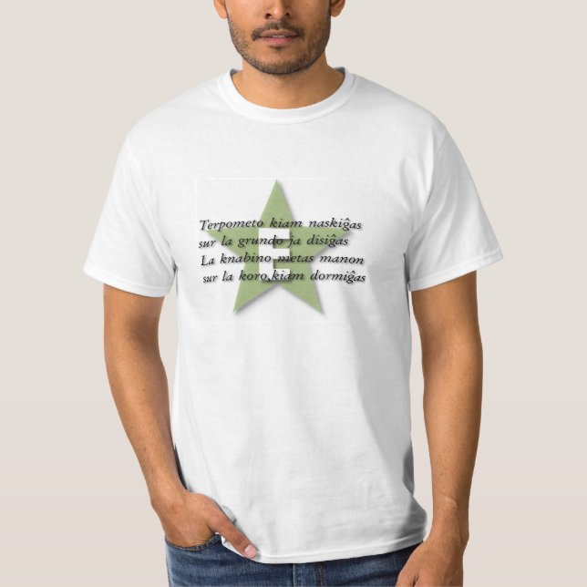 Unterhemd im Esperanto (Vorderseite)