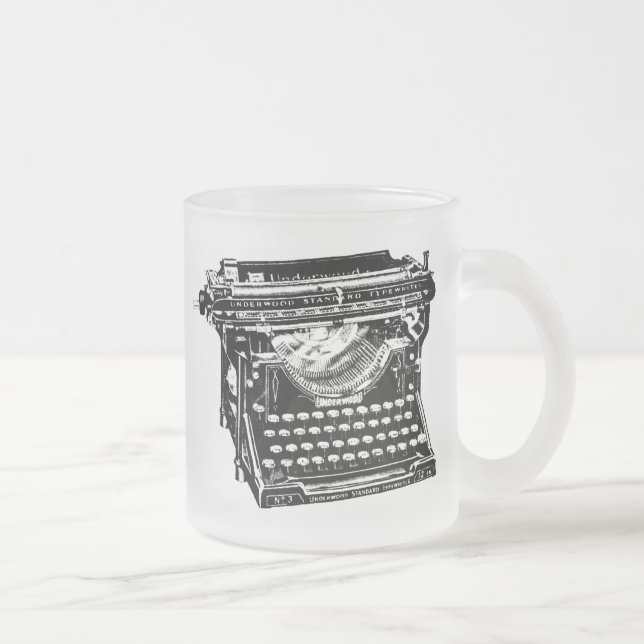 Unterholz-Schreibmaschinen-Verfasser Mattglastasse (Rechts)