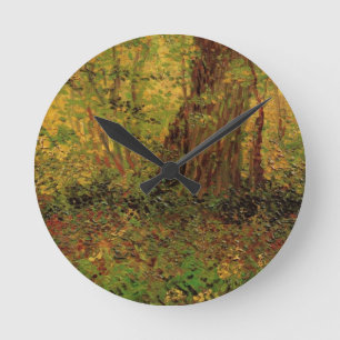 Unterholz von Vincent van Gogh Runde Wanduhr