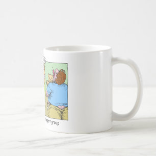 Unterhosen-Ziehen-Selbsthilfegruppe Cartoon-Gesche Kaffeetasse