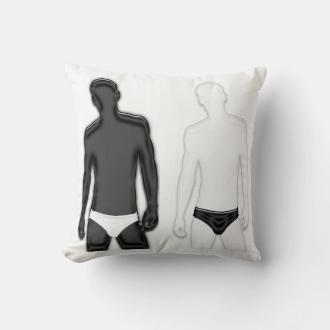 Unterhosenpilz für Männer Kissen (Vorderseite)