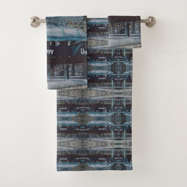 Unterirdische Blues Badhandtuch Set (Insitu)