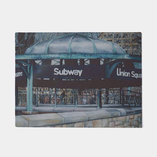 Unterirdische Blues Fußmatte (Vorderseite)