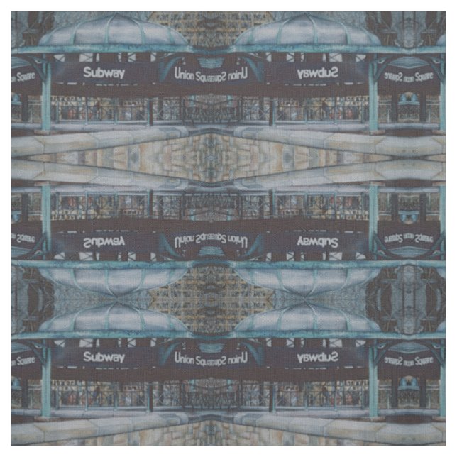 Unterirdische Blues Stoff (Muster)