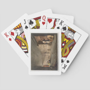 Unterirdische Kammer in der Nähe der Pyramiden bei Spielkarten