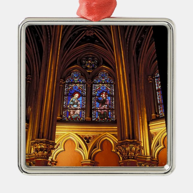 Unterkapelle La Sainte-Chapelle, Paris, 2 Silbernes Ornament (Vorne)