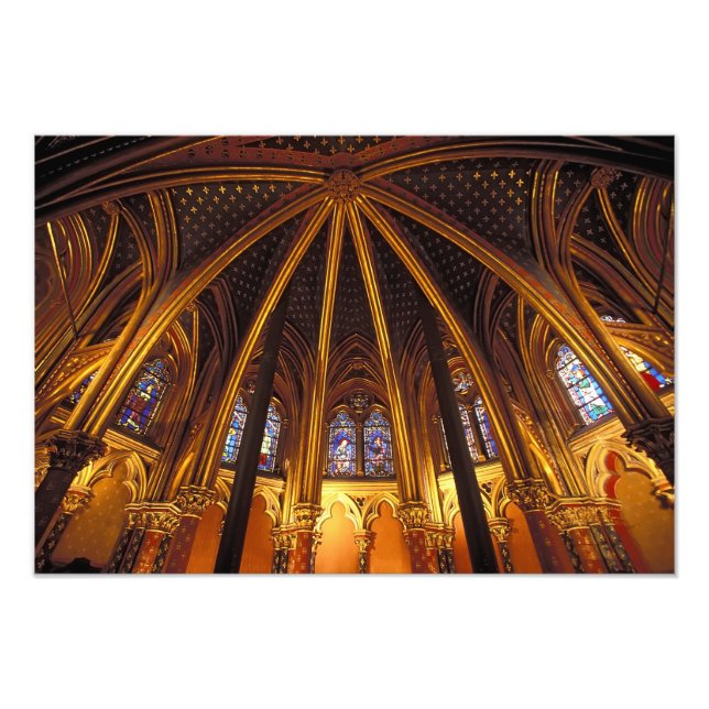 Unterkapelle La Sainte-Chapelle, Paris, Fotodruck (Vorne)
