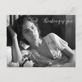 Unterkunft im B&W Foto Postkarte