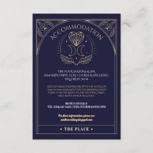 Unterkunft Tarot Mondkristalle Hochzeit Herz Begleitkarte