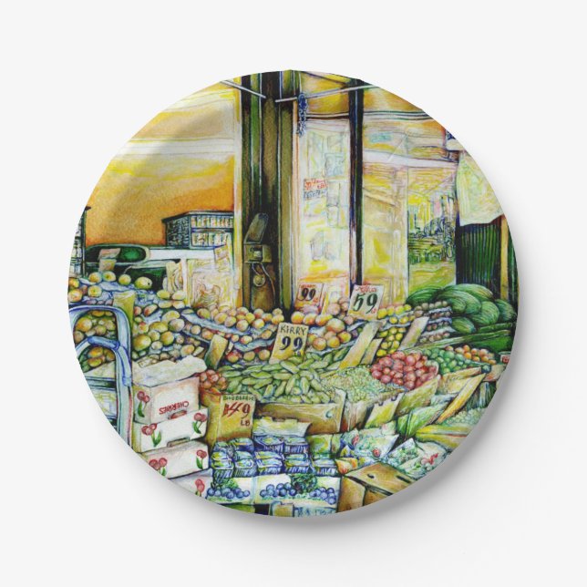 Unterminierung der künstlerischen Gentrifizierung Pappteller (Vorderseite)