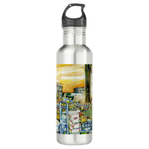 Unterminierung künstlerischer Gentriotik Wasserfla Edelstahlflasche
