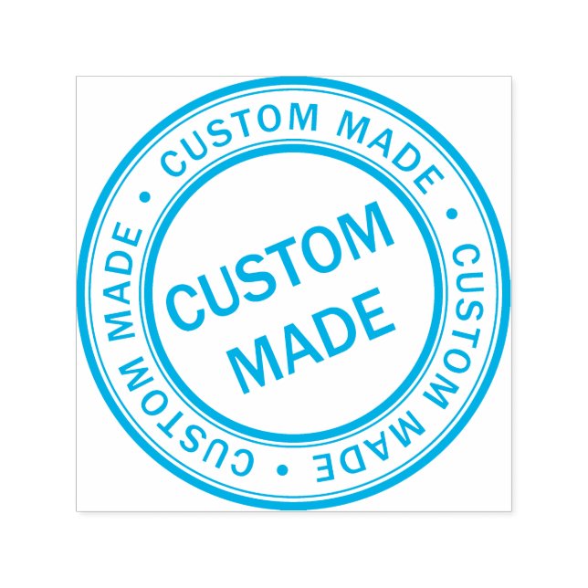 Unternehmen Aqua Blue für kundenspezifische Firmen Permastempel (Design)