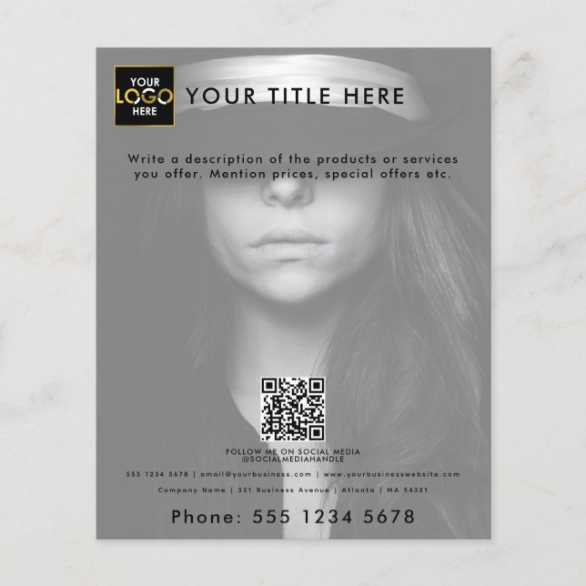 Unternehmen Business Your Logo Here Marketing Foto Flyer (Vorne)