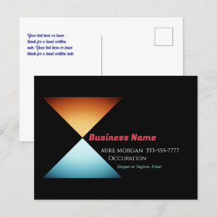 Unternehmen, Dreieck-Design, Informationen, Ihre B Postkarte