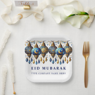 Unternehmen Eid Mubarak Holiday Postkarte Pappteller