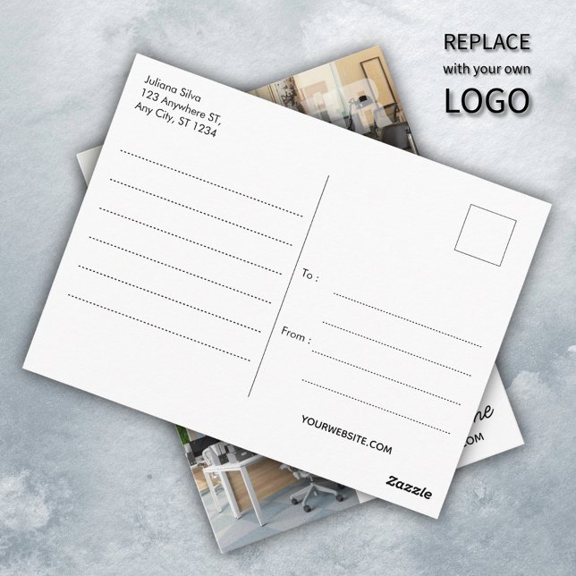 Unternehmen für kundenspezifische Firmenlogos Mode Postkarte (Von Creator hochgeladen)