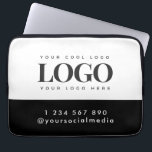 Unternehmen für kundenspezifische Rectangle-Logos  Laptopschutzhülle<br><div class="desc">Werben Sie für Ihr Unternehmen mit diesem coolen Laptop-Ärmel,  mit individuellem Logo,  Social Media & Telefon. Fügen Sie einfach Ihre Daten hinzu,  indem Sie auf "Personalisieren" klicken.</div>