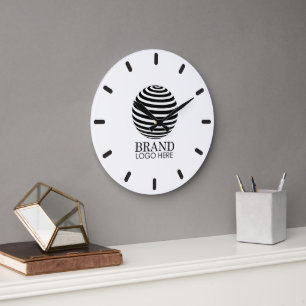 Unternehmen für White Custom Company Große Wanduhr