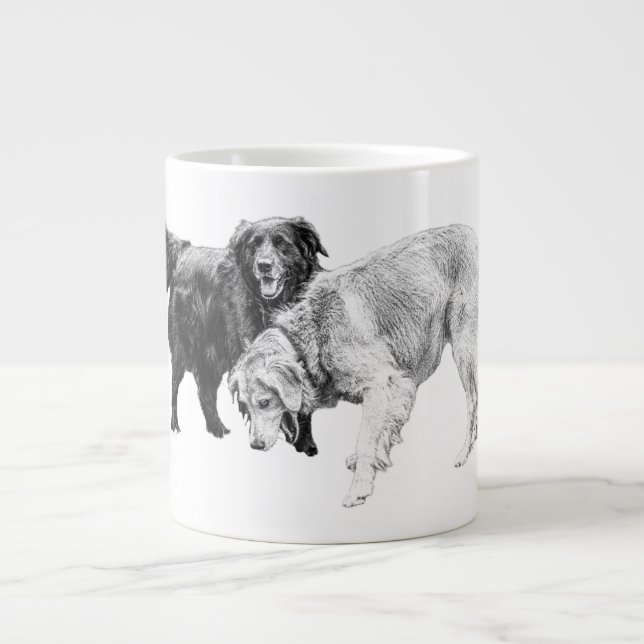 Unternehmen im Herbstlicht Jumbo-Tasse (Vorderseite)