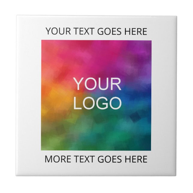 Unternehmen laden Sie hier Ihr eigenes Logo hoch Fliese (Vorderseite)