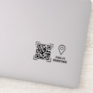 Unternehmen   Location QR Code Scan Aufkleber